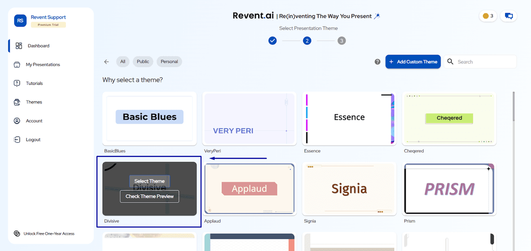 Choose a Presentation Style