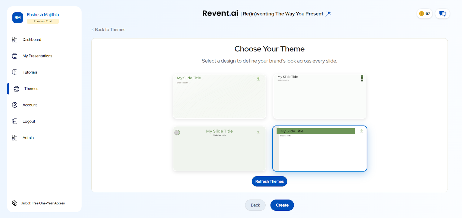 Choose a Theme Option